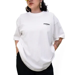 T Shirt Fuega blanca oversized